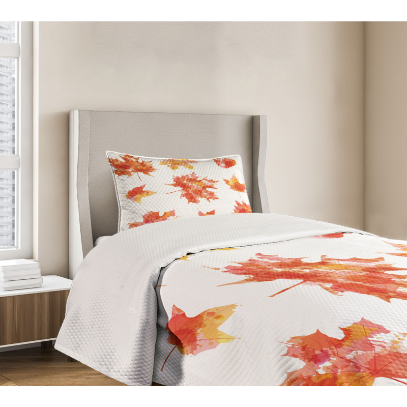 Canadian Foliage Maple Bedspread Set