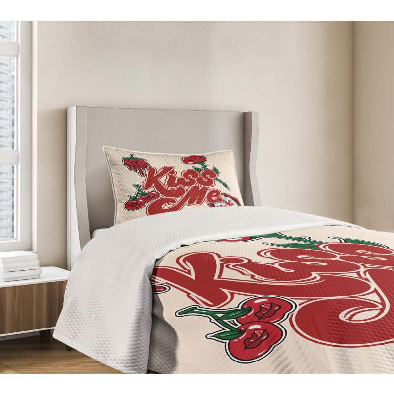 Hand Calligraphy Design Bedspread Set