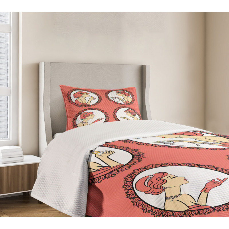 Fashion Portraits Bedspread Set