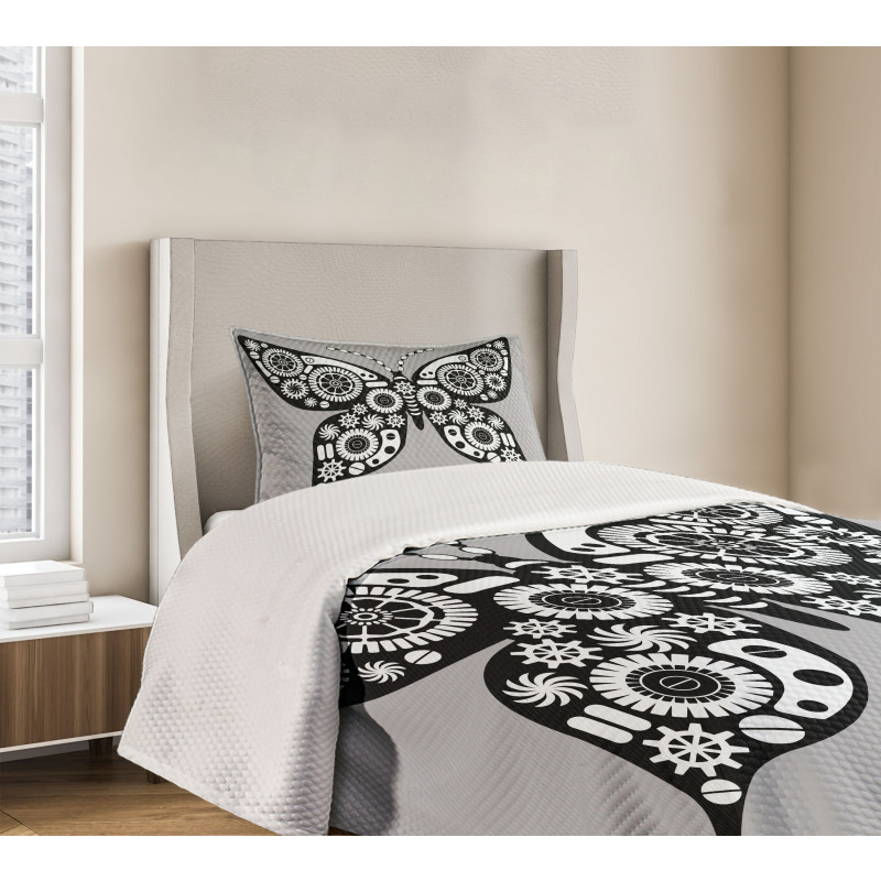 Silhouette Butterfly Bedspread Set