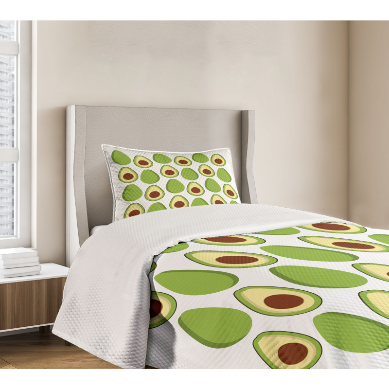 Colorful Organic Food Bedspread Set