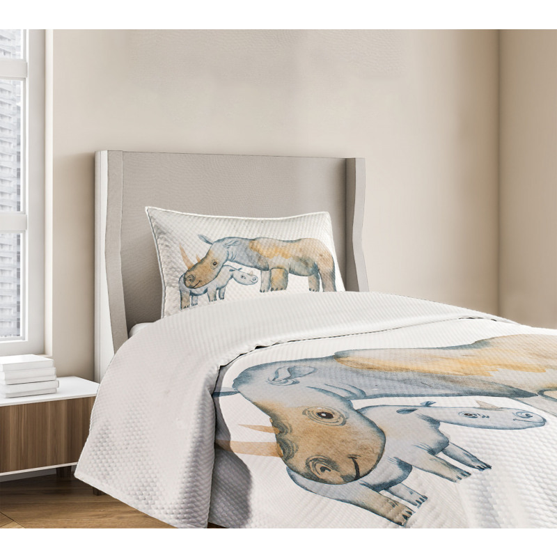 Mother and Baby Animals Bedspread Set