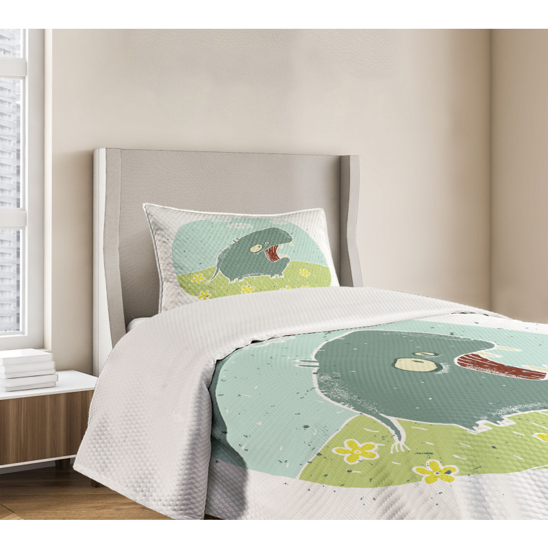 Roaring Hippo Clouds Bedspread Set