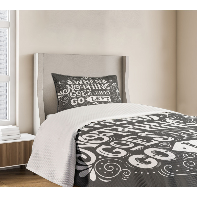 Inspirational Message Bedspread Set