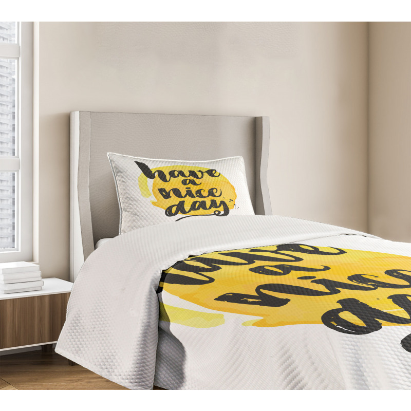 Positive Have a Nice Day Bedspread Set