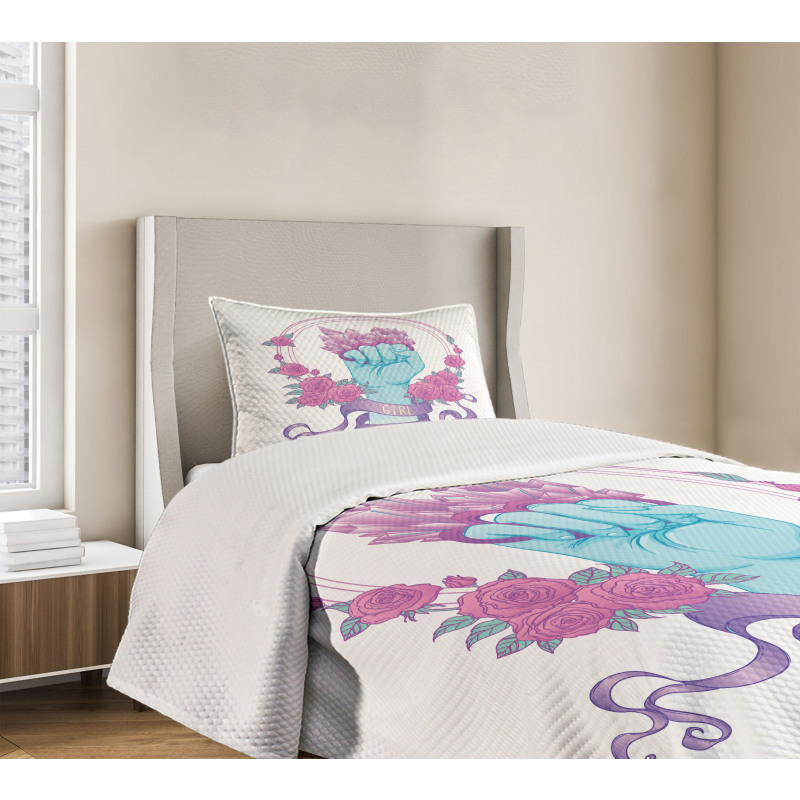 Fist Female Power Bedspread Set