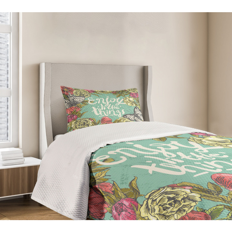 Sketch of Spring Blooms Bedspread Set