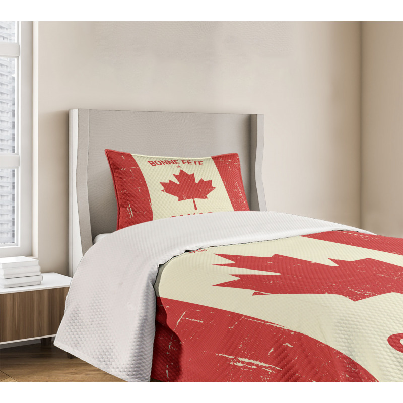 Happy Canada Concept Bedspread Set