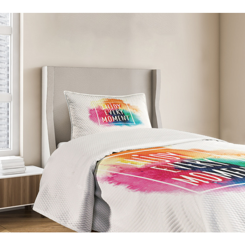 Colorful Dust Clouds Bedspread Set