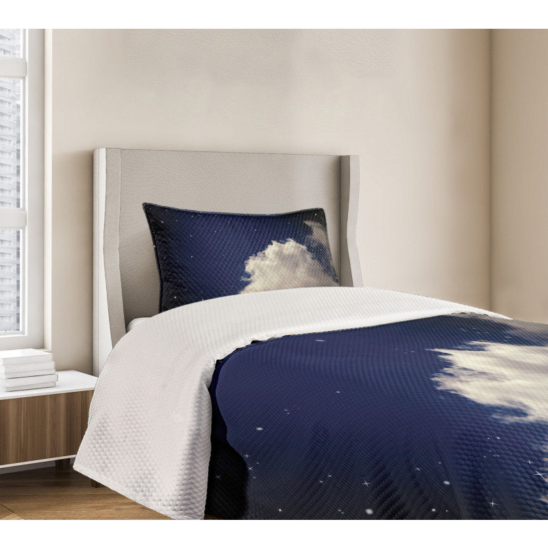 Nocturnal Theme Night Sky Bedspread Set