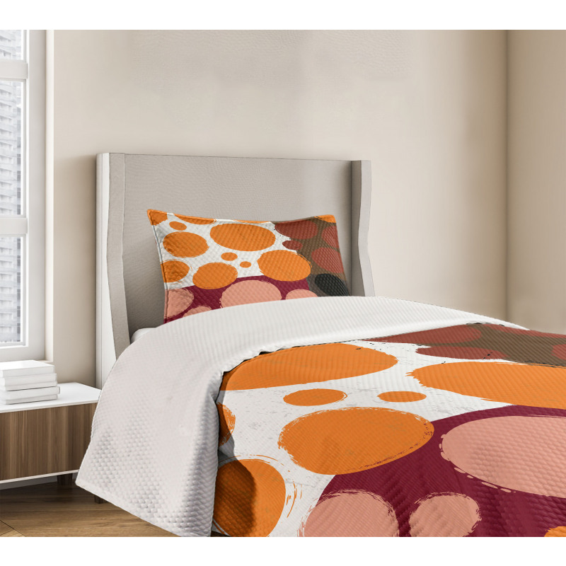 Ink Splashed Backdrop Bedspread Set