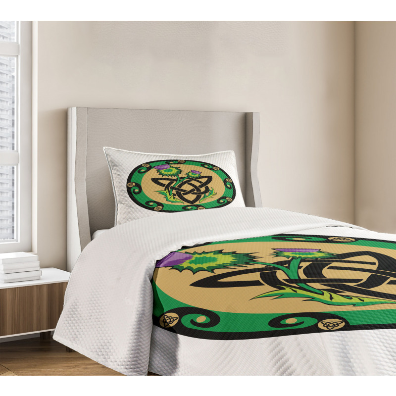 Knot Thorns Stem Bedspread Set