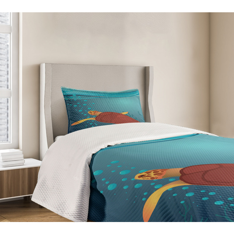 Underwater Composition Bedspread Set