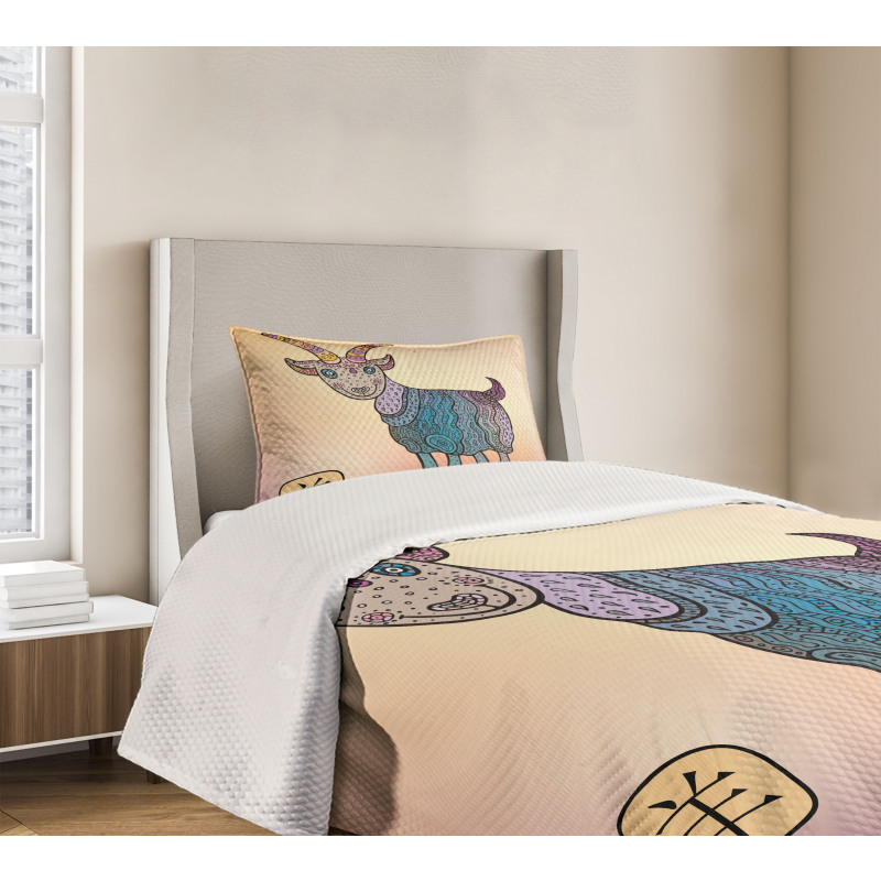 Chinese Astrology Animal Bedspread Set