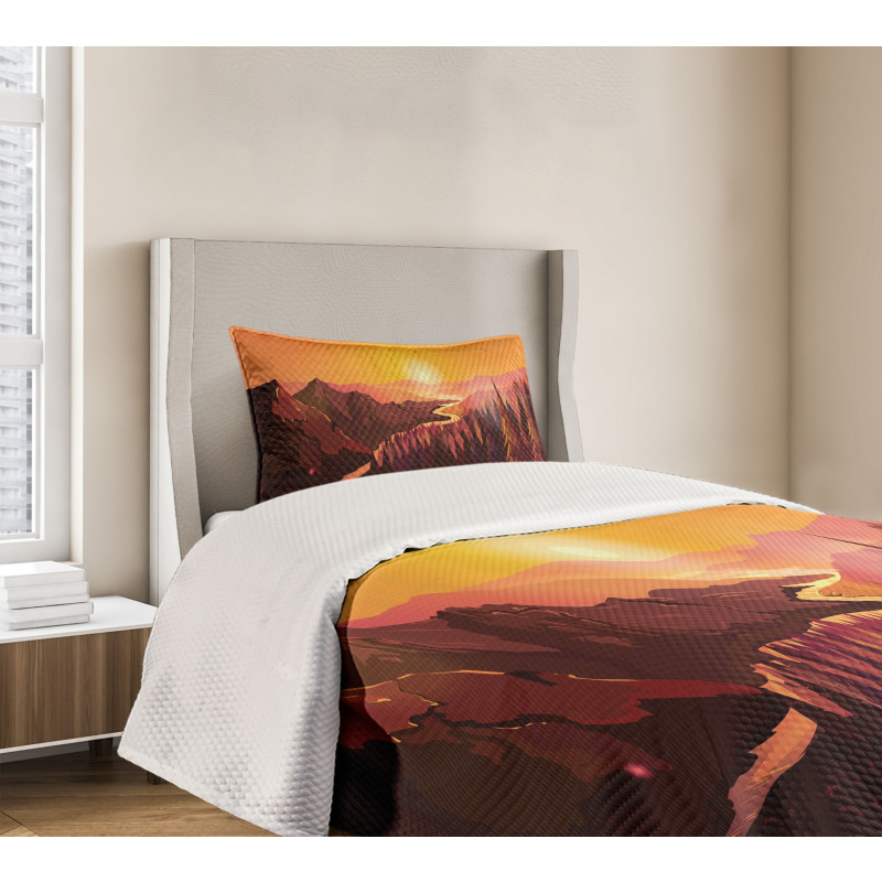 Forest Idyllic Morning Bedspread Set