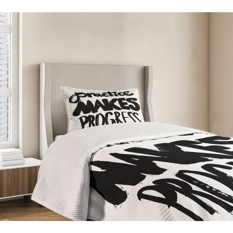 Practice Makes Progress Bedspread Set