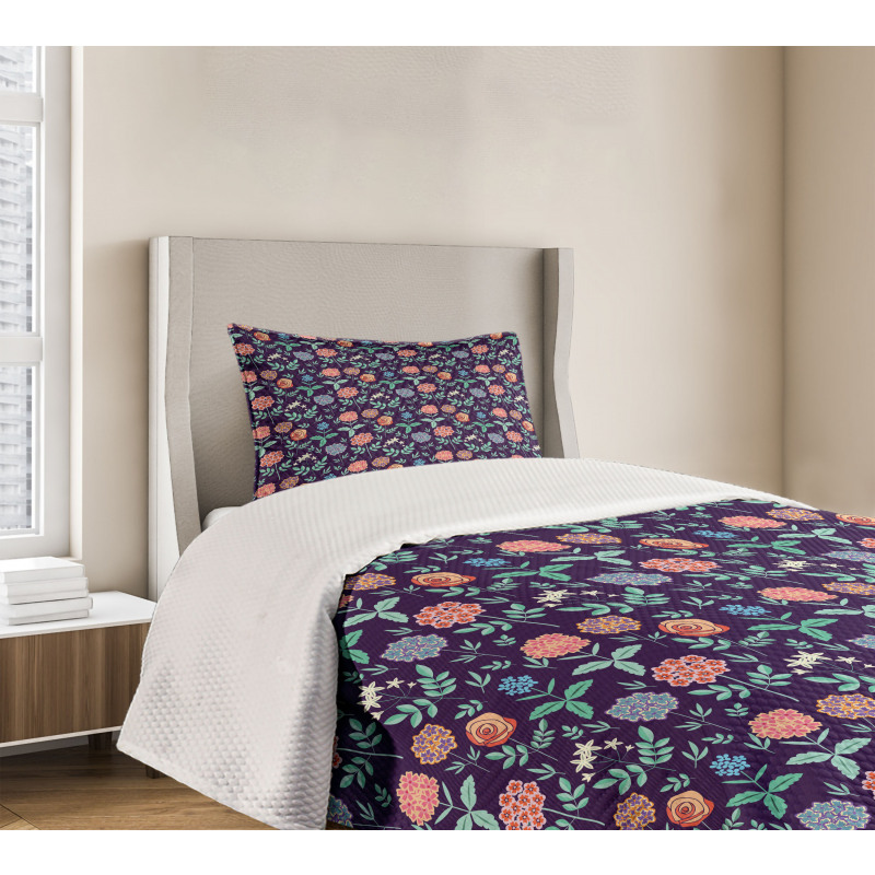 Spring Foliage Jasmines Bedspread Set