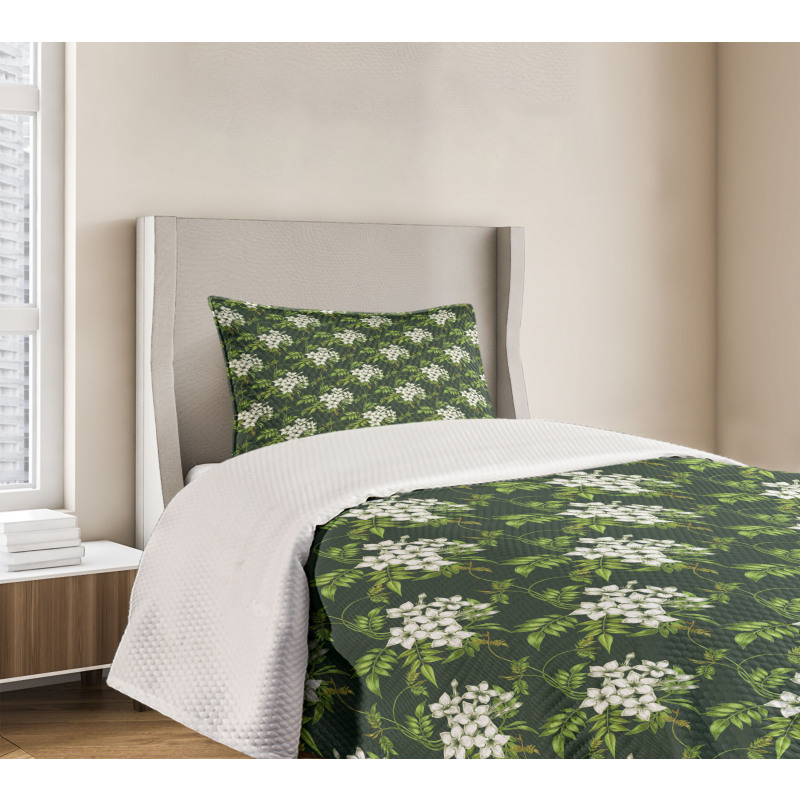 Plants Bouquet Bedspread Set