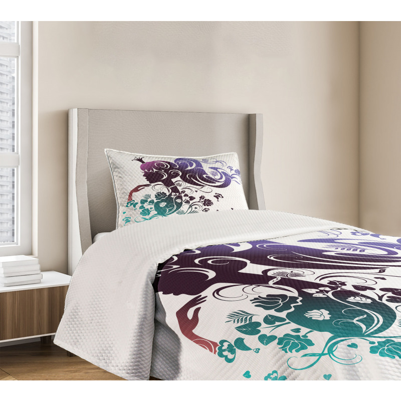 Abstract Portrait Bedspread Set