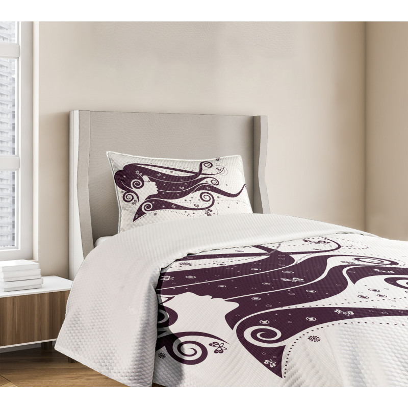 Abstract Fantasy Portrait Bedspread Set