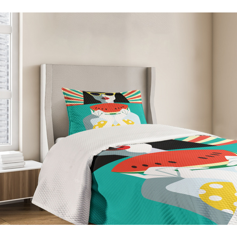 Pop Art on Holiday Bedspread Set