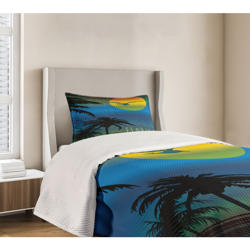 Dreamlike Sunset Shore Bedspread Set