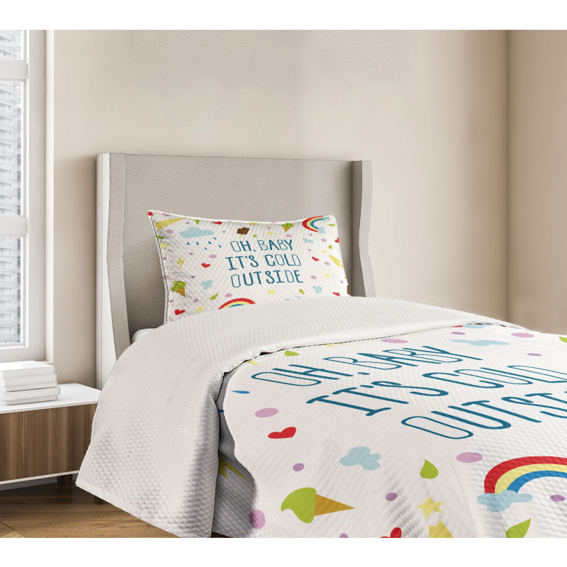 Summer Joke Colorful Bedspread Set