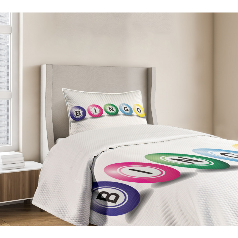 3D Style Colorful Balls Bedspread Set