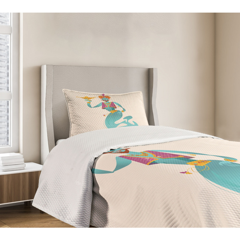 Genie with Magic Tool Bedspread Set