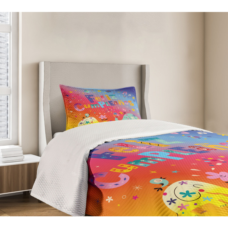 Feliz Cumpleanos Party Bedspread Set