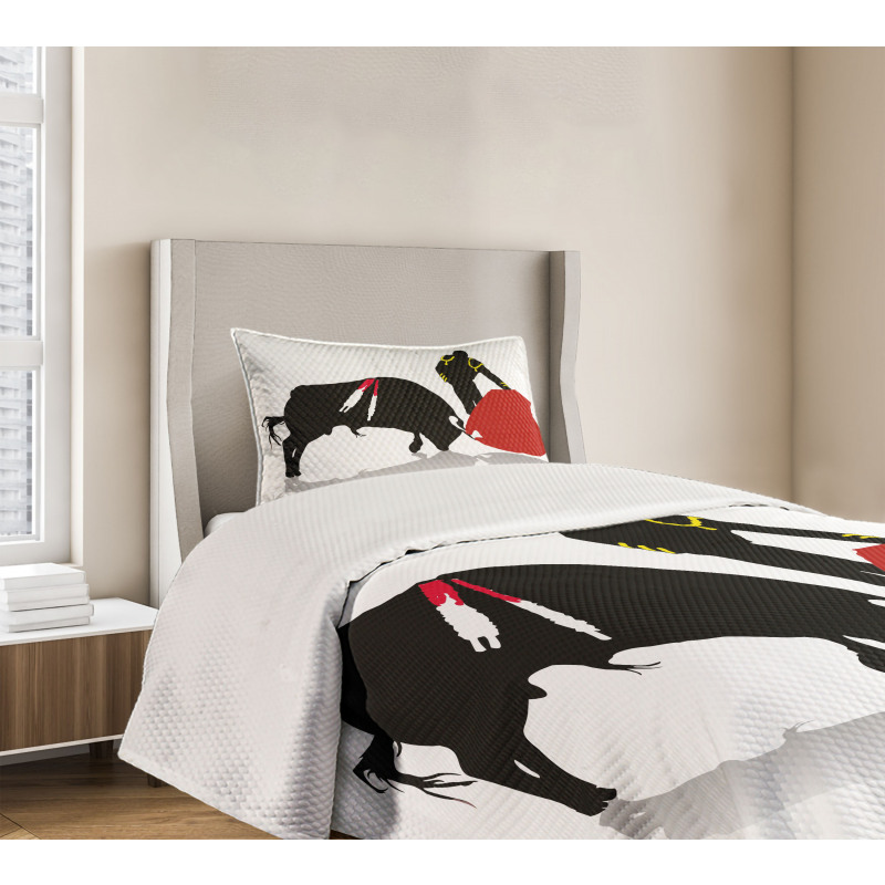 Bullfight Arena Matador Bedspread Set