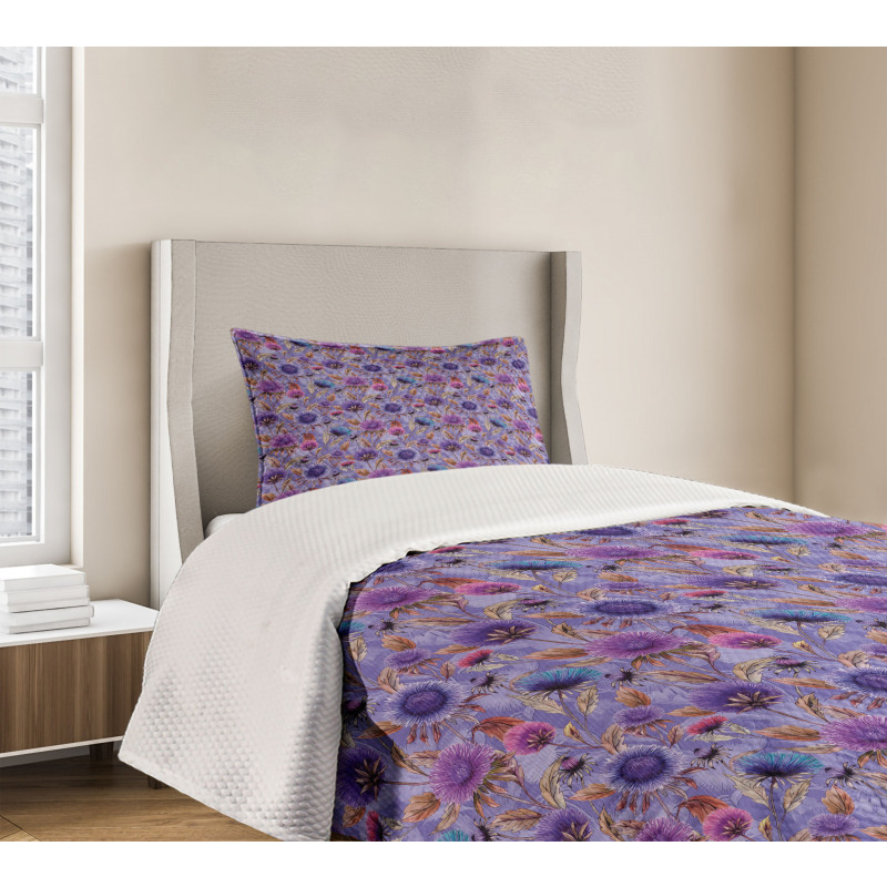 Ornamental Spring Garden Bedspread Set