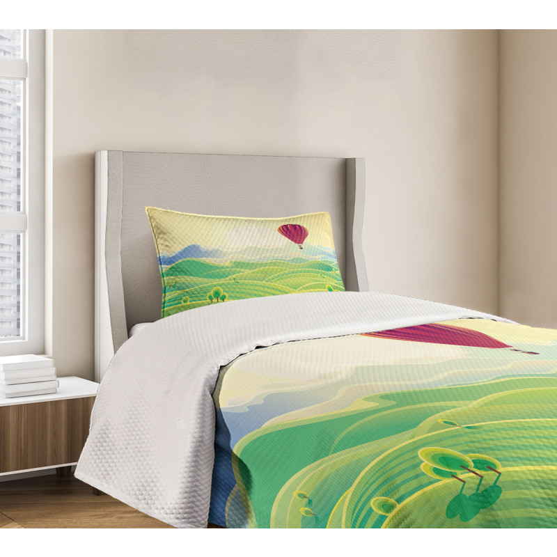 Peaceful Summer Field Bedspread Set