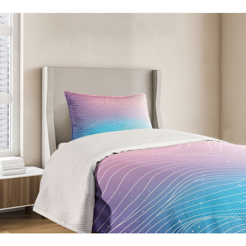 Nebula Sky Ombre Effect Bedspread Set