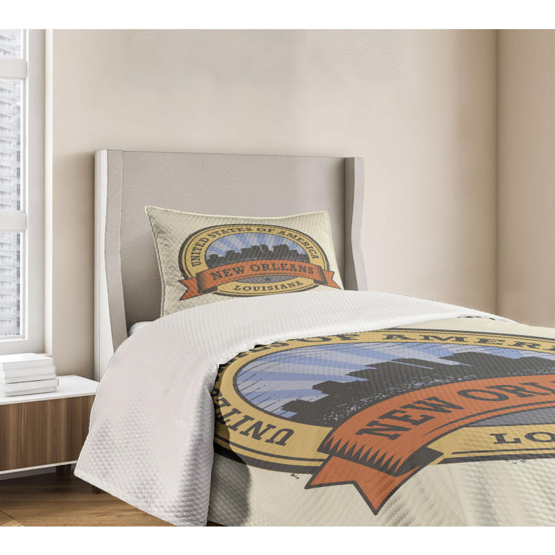 Louisiana City View Bedspread Set