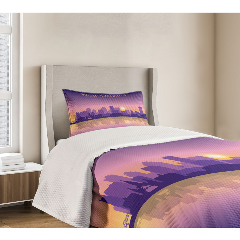 City Architecture Bedspread Set