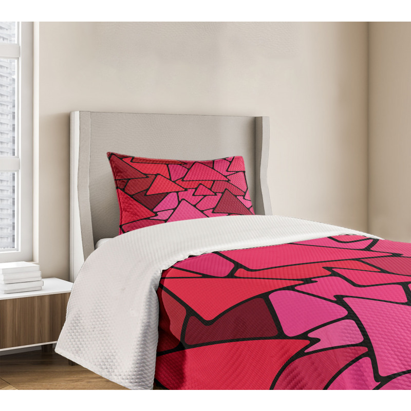 Stained Glass Geometry Bedspread Set