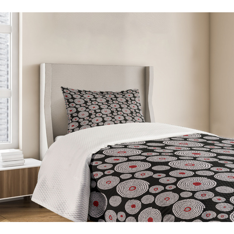 Tribal Circles Spots Bedspread Set