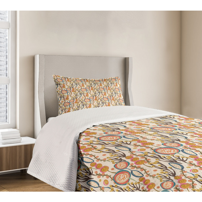 Colorful Abstract Design Bedspread Set