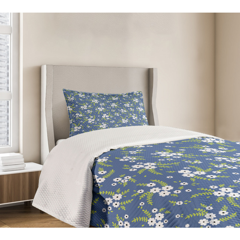 Spring Blooms Field Retro Bedspread Set