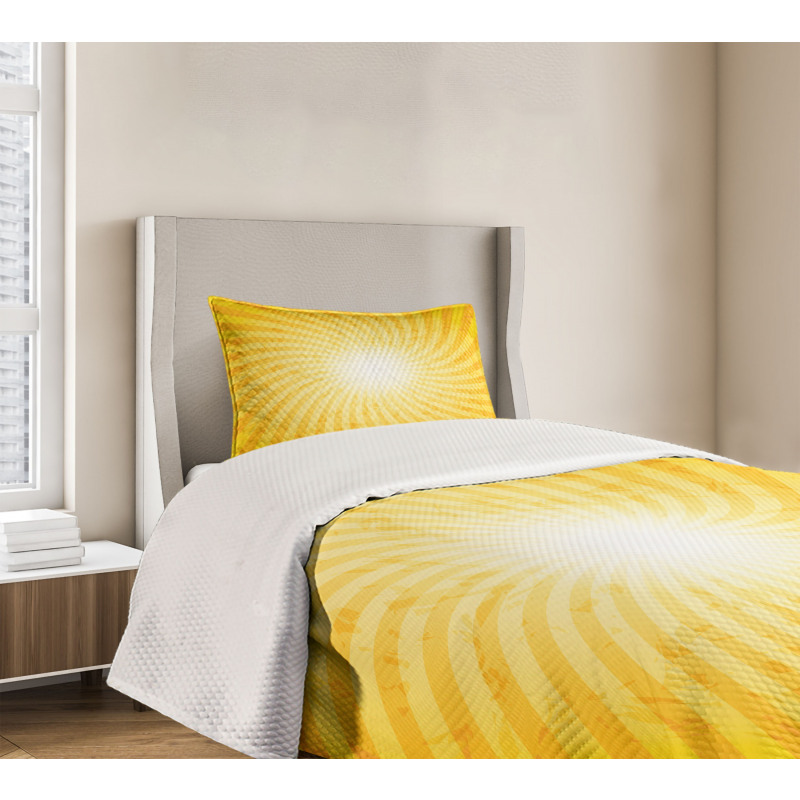 Sunburst Spiral Stripes Bedspread Set