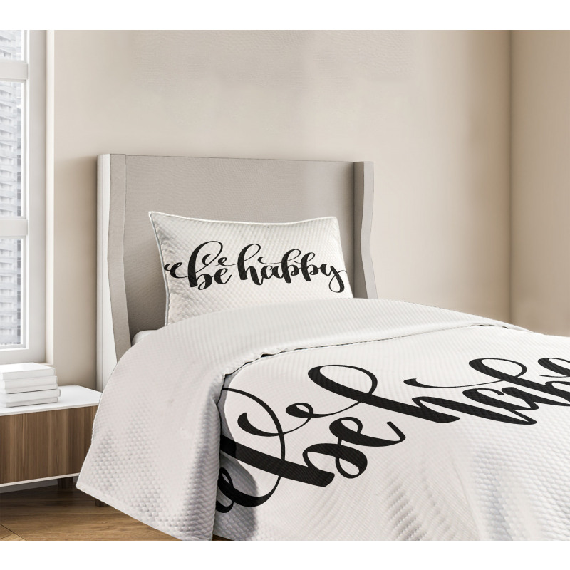 Words in Art Form Bedspread Set