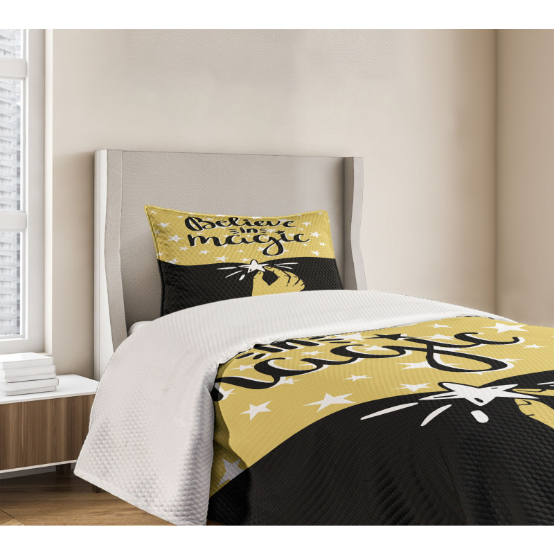 Believe in Magic Lettering Bedspread Set