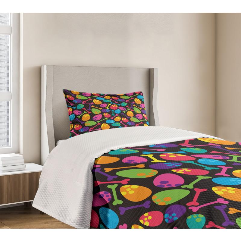 Dinosaur Eggs Bones Bedspread Set