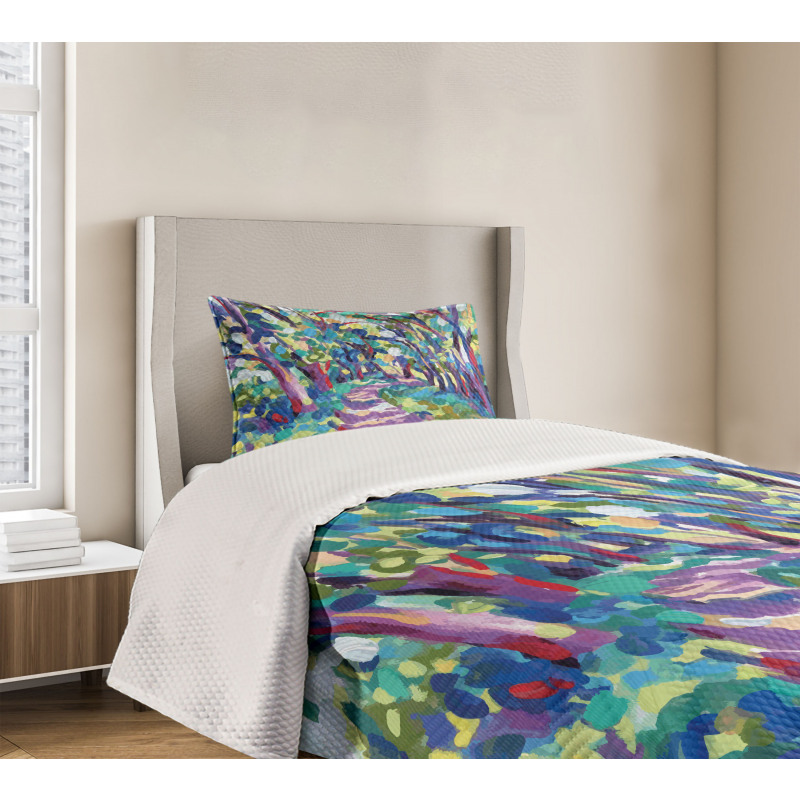 Woodland Nature Colorful Bedspread Set