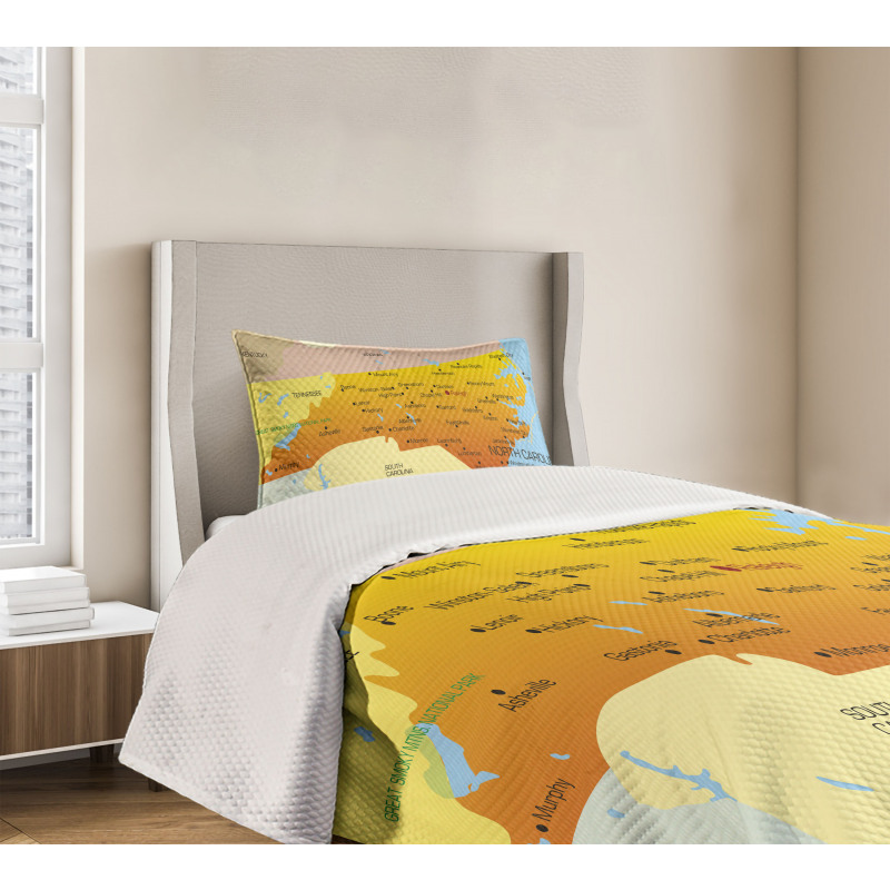 Atlantic Ocean State Bedspread Set