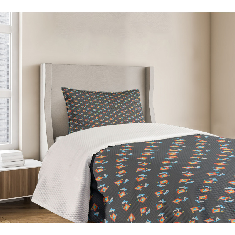 Bullseye Rhombuses Nursery Bedspread Set