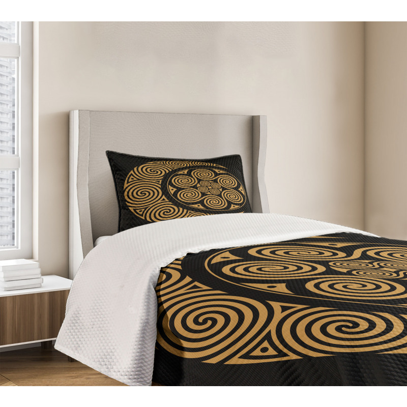 Celtic Moon and Sun Boho Bedspread Set