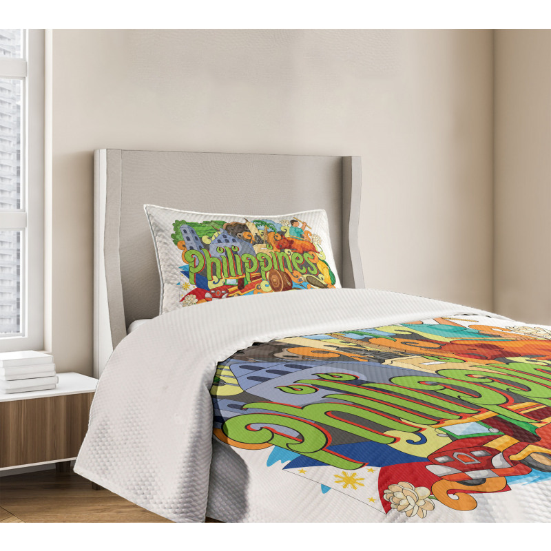 Architecture and Culture Bedspread Set