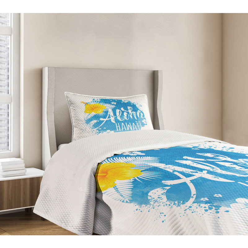 Abstract Buds and Blossoms Bedspread Set